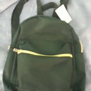 Mini black backpack